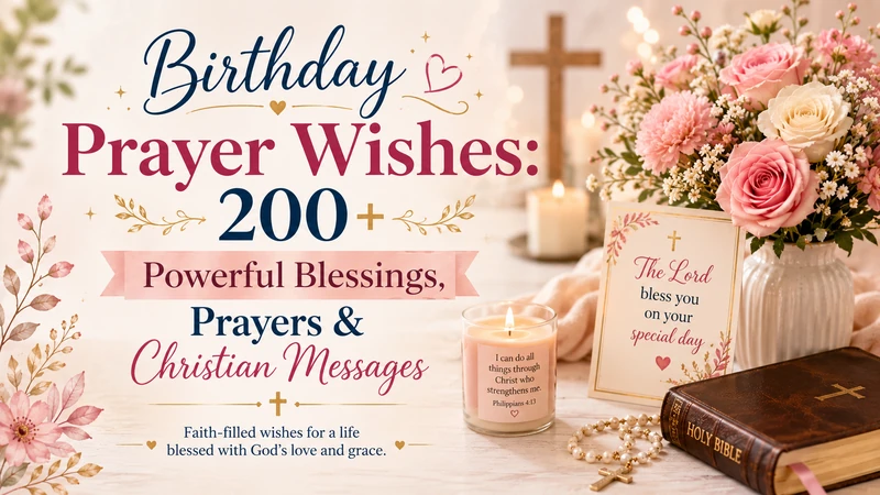 Birthday Prayer Wishes: 200+ Powerful Blessings, Prayers & Christian Messages 5 Birthday Prayer Wishes with Christian blessings and prayers