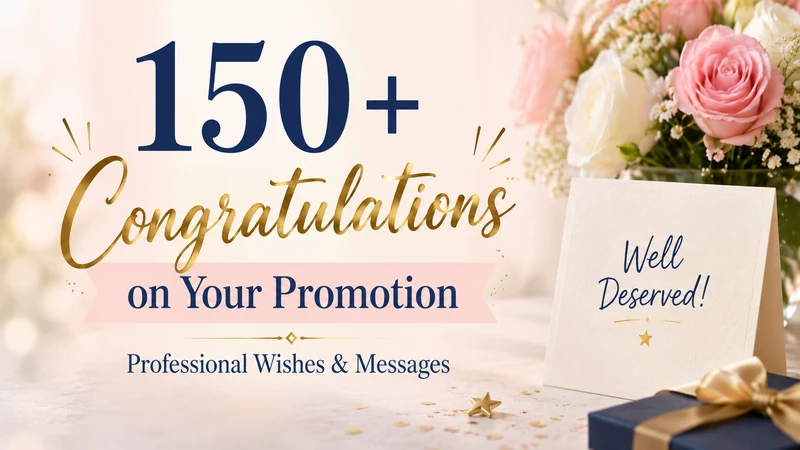 Congratulation on promotion