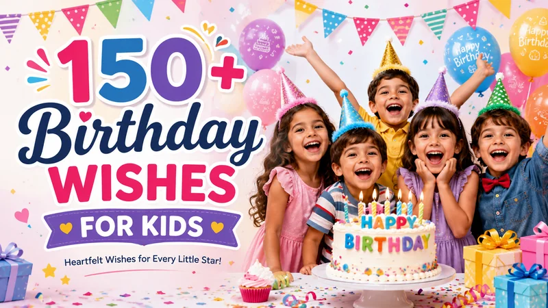 150+ Birthday Wishes for Kids