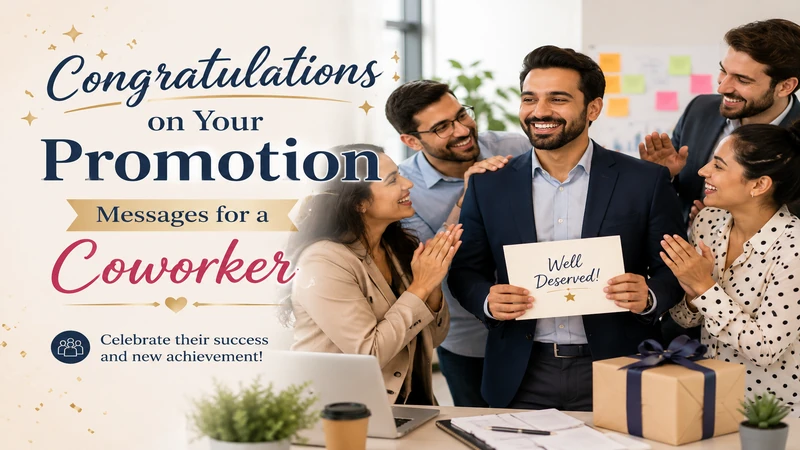 150+ Congratulations on Your Promotion: Professional Wishes & Messages 2 Promotion Messages for a Coworker