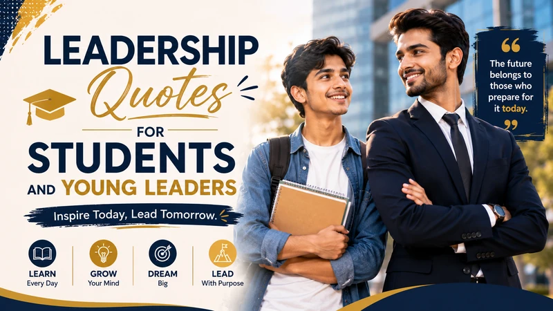 175+ Best Leadership Quotes to Inspire, Motivate, and Lead With Purpose 3 Quotes for students and young leaders
