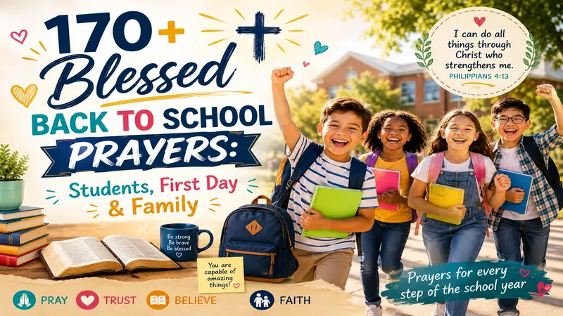 170+ Blessed Back to School Prayers: Students, First Day & Family 6 back to school prayers for students