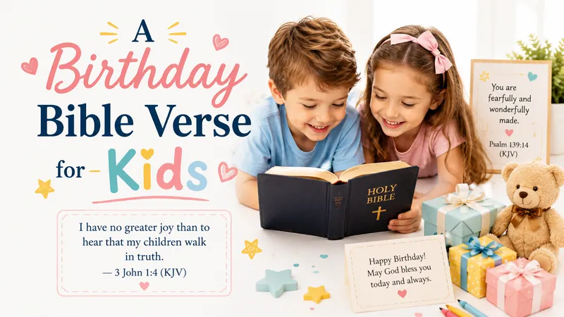 Birthday bible verse for kids 