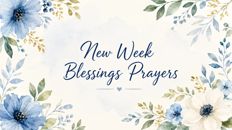 159 New Week Blessings to Welcome the Week with Faith 2 new week blessing prayers