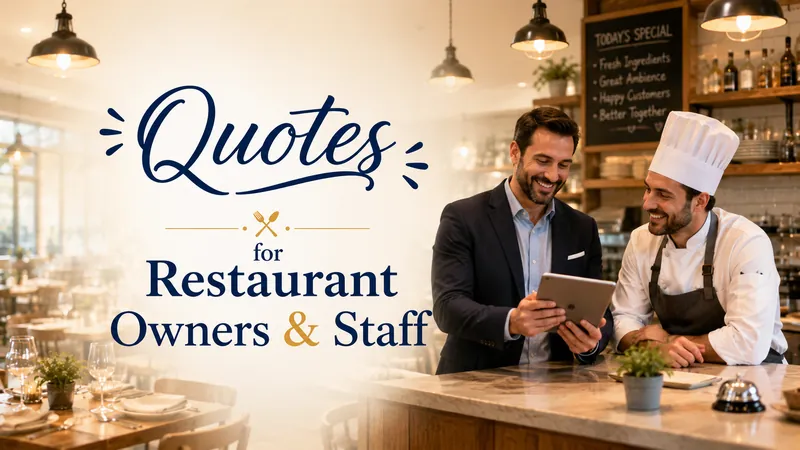 Quotes for restaurant  owner 