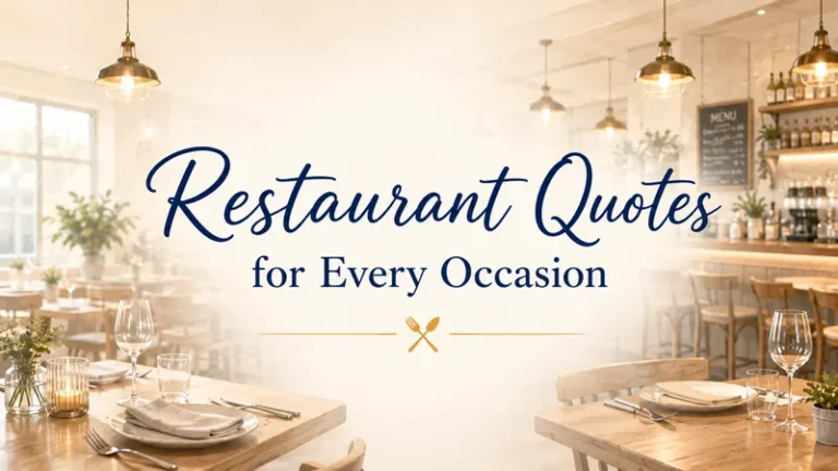 Restaurant quotes