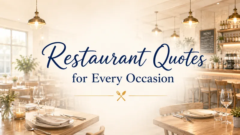 Restaurant quotes