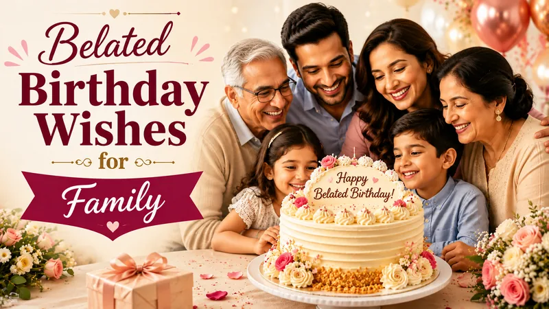 belated birthday for family