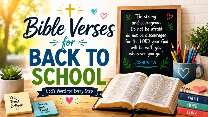 170+ Blessed Back to School Prayers: Students, First Day & Family 4 bible verses back to school