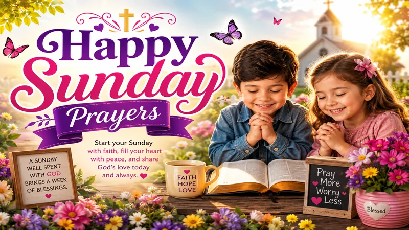 135+ Happy Sunday Quotes, Wishes & Blessings for Everyone 2 Happy Sunday Prayers
