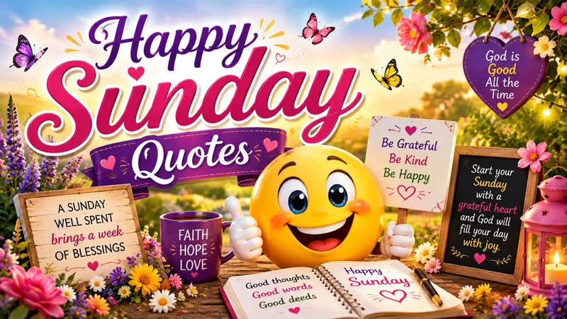 135+ Happy Sunday Quotes, Wishes & Blessings for Everyone 3 Happy Sunday Quotes 2026