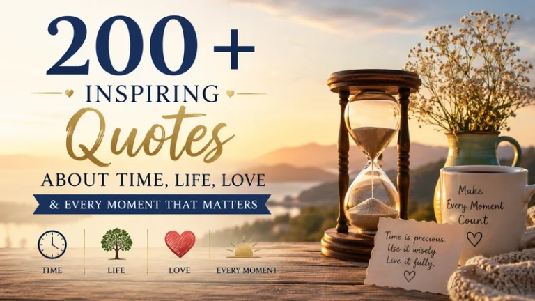 200+ Inspiring Quotes About Time, Life, Love & Every Moment That Matters