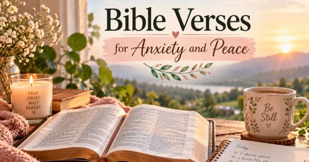 Bible verses for peace and anxiety to read daily